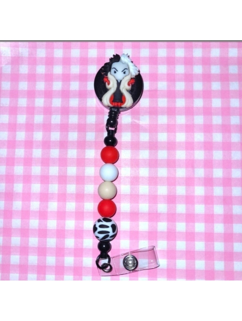 Disney's Villian Cruella De Vil Retractable Cardholder ID Badge